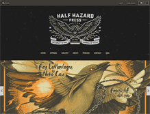 Tablet Screenshot of halfhazardpress.com
